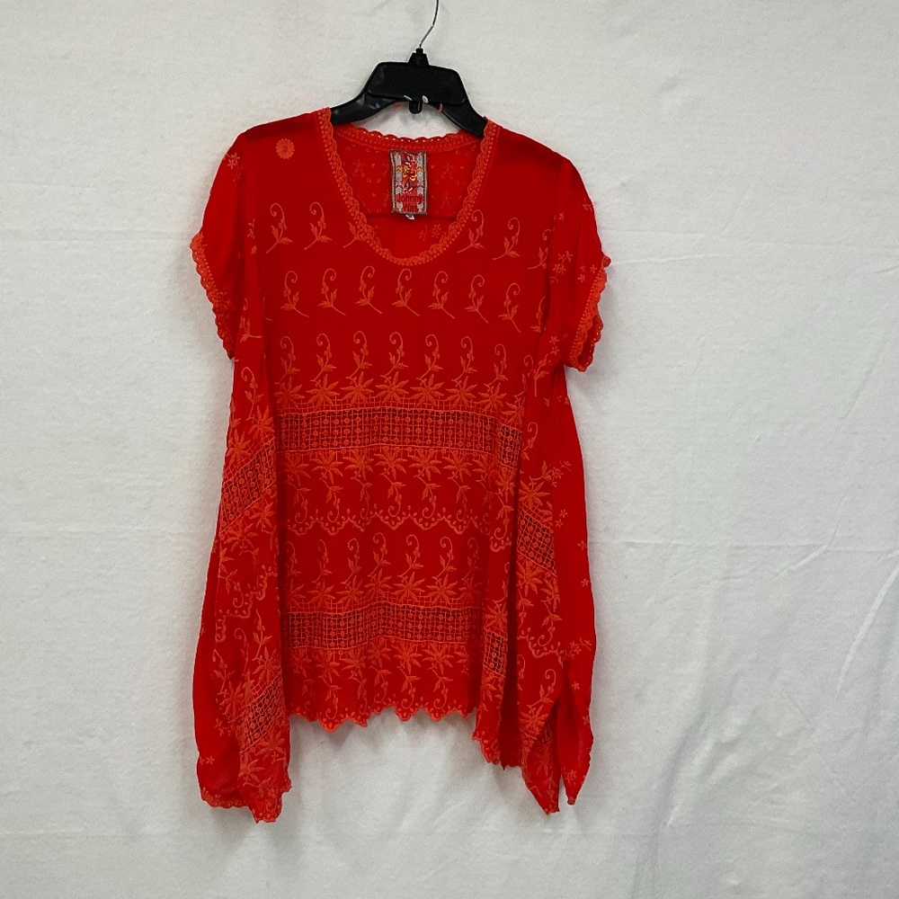 Johnny Was Embroidered Poppy Tunic